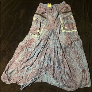 Set of 4 bohemian harem pants boho hippie wide leg yoga